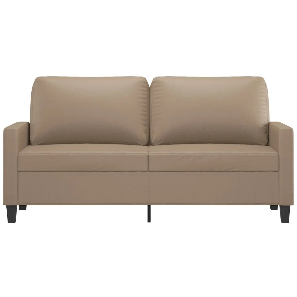 Divano a 2 Posti Cappuccino 140 cm in Similpelle 359141