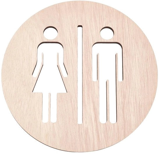 Bord Bagno in Legno 200mm - Tavolo Bagno - Decorazione Parete - Unisex - Progetto Minimalista - Logo in Legno