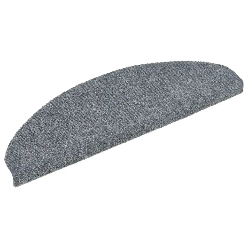 Tappetini per scale autoadesivi 20 pz 65x21x4 cm Grigio chiaro Semicircolari Grandi 3365646