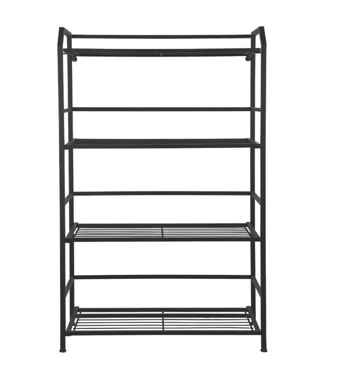 Scaffale Multiuso Evolution Struttura in Metallo Nero 67 x 30 x 116 cm