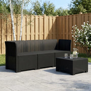 Divano da Giardino a 3 Posti in Rattan PP Antracite 3443814
