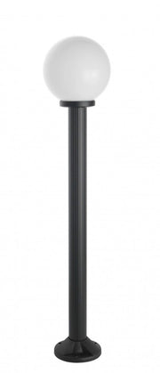 Lampada da giardino 120cm globo 20cm nera E27 IP43