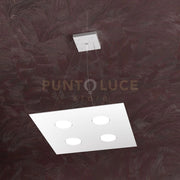 AREA SOSPENSIONE 4+2 LUCI BIEMISSIONE QUADRA BIANCO 1127-S4+2-BI