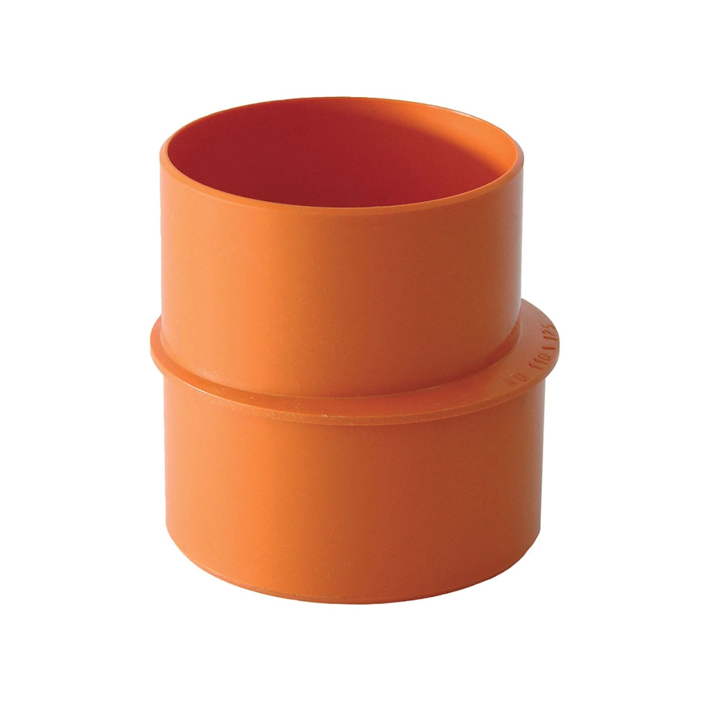AUMENTO IN PVC ARANCIO- Diam. 100F x 125M- senza- pezzi 1