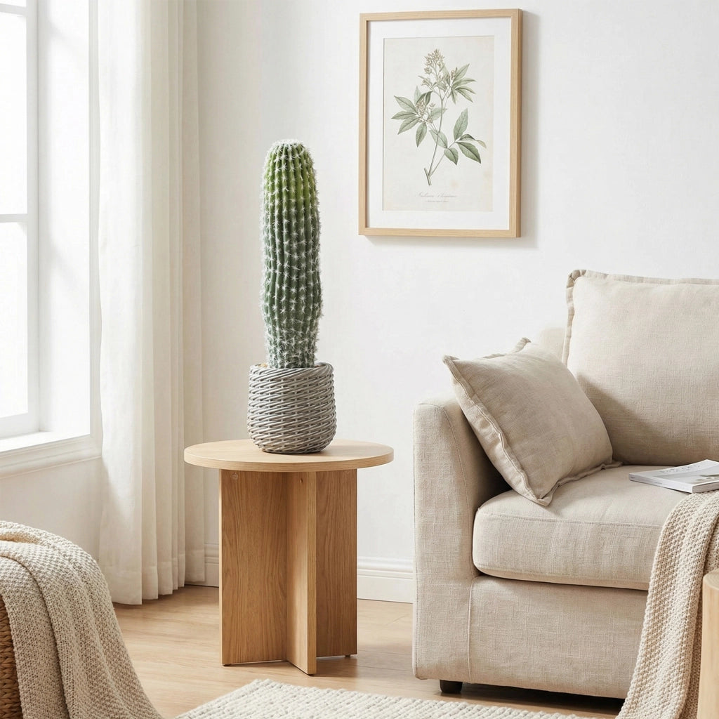 Cactus Artificiale Decorativo 66cm ¨C Xylo ¨C Verde con Vaso