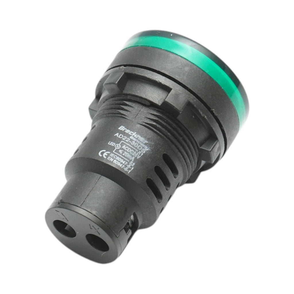 Indicatore di segnale LED verde 24V AC/DC 30mm Breckner Germany