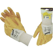 GUANTO NITRILE NBR GIALLO HAND/WORKIT - MAGLIA COTONE BIANCO  8- 12 paia