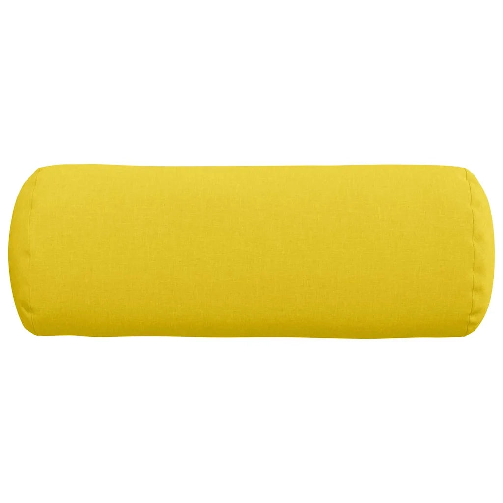 Cuscini a rullo 2 pz | Cuscini per sedie Giallo Chiaro ? 25 x 70 cm Tessuto