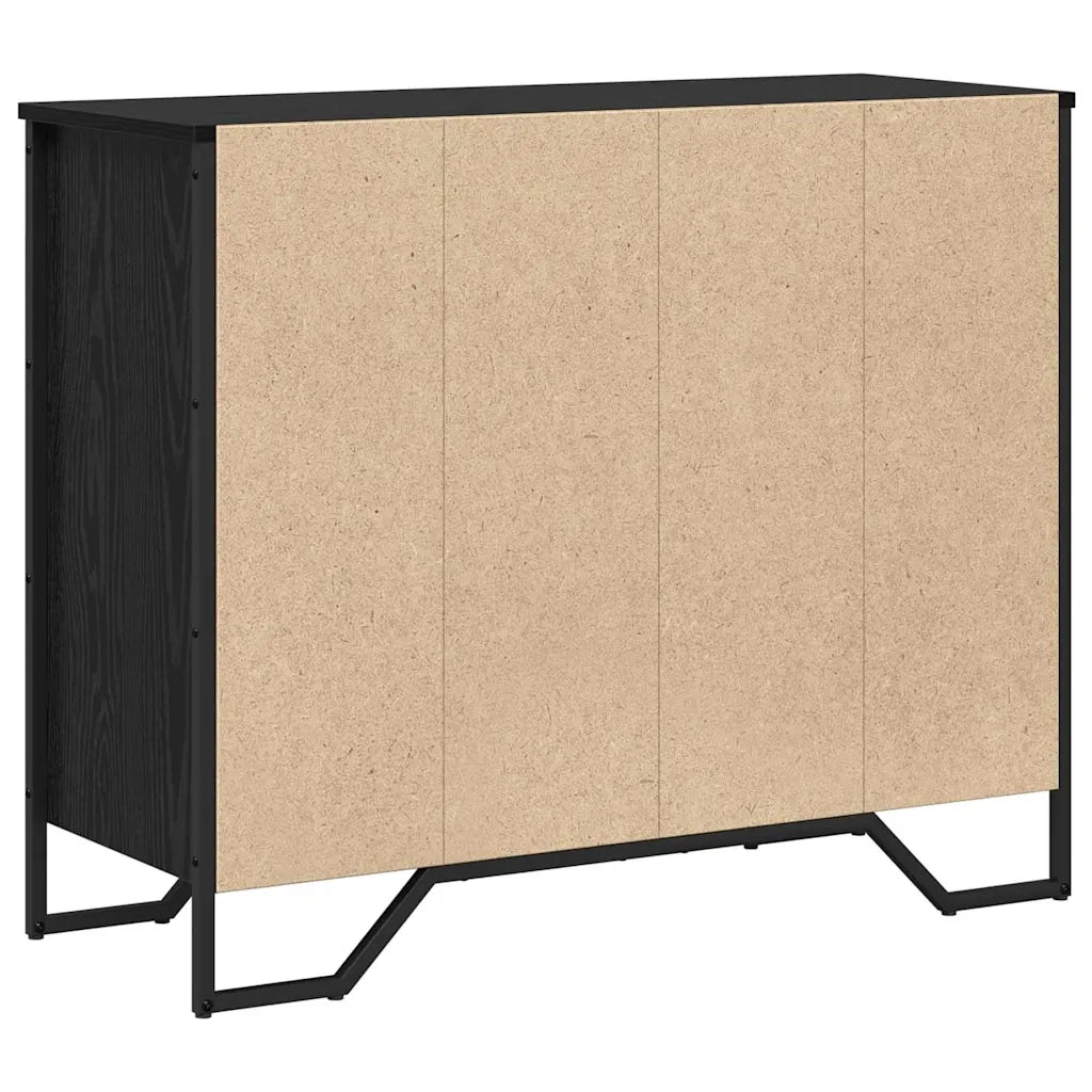 Cassettiera con cassetto 2 pz Rovere Nero 91 x 35,5 x 74,5 cm CFW4713058
