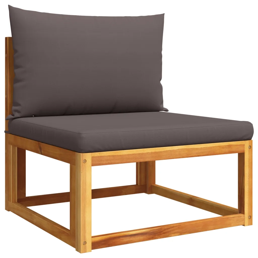 Set di divani da giardino 11 pz con cuscini in legno di acacia e corda 3278837