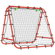 Porta da calcio ¨C zephmum ¨C Regolabile, pieghevole, rosso, 100x68-95 cm