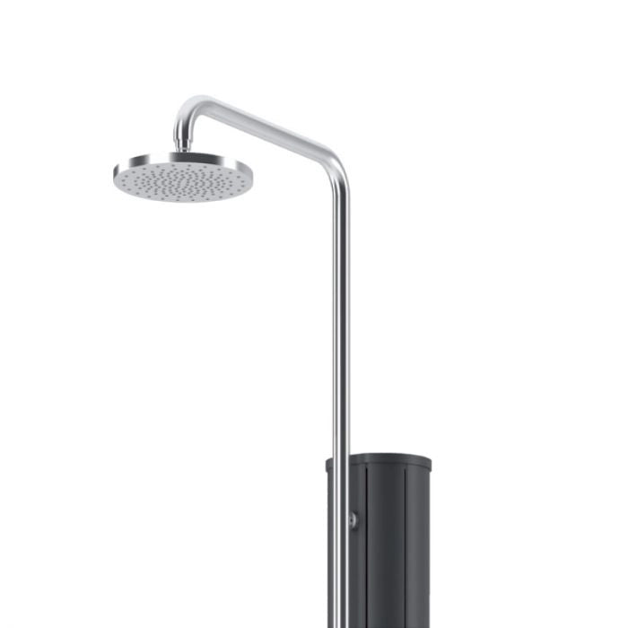 Doccia solare piscina con lavapiedi CHROME in acciaio 304 Astralpool - Doccia Solare Piscina Con Lavapiedi Chrome In Acciaio 304 Astralpool   Antracite - Rame Colore: Acciaio