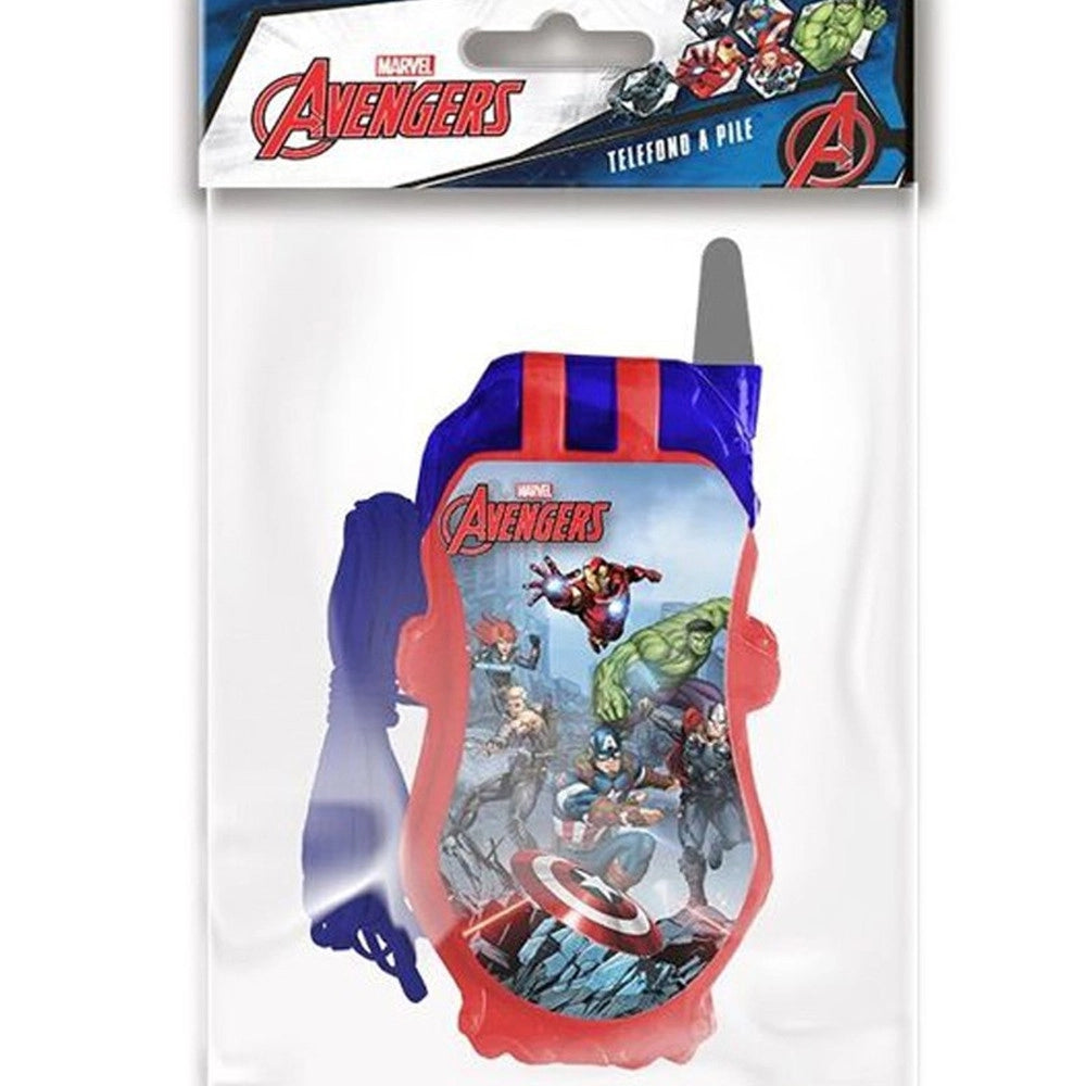 Trade Shop - Telefono A Pile Avengers Marvel Gioco Giocattolo Bambini Con Luci E Suoni -