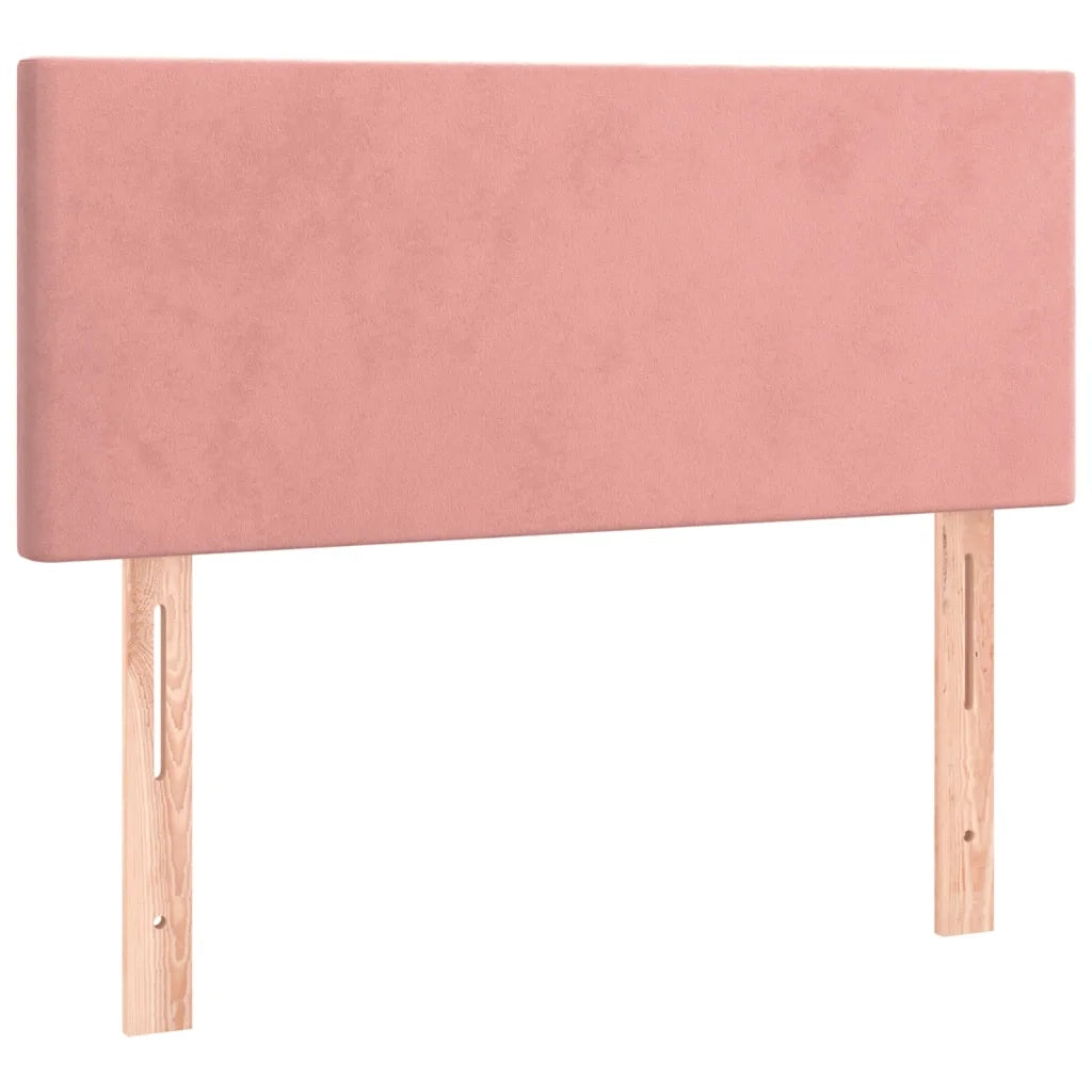 Testiera Rosa 80x5x78/88 cm in Velluto 345743