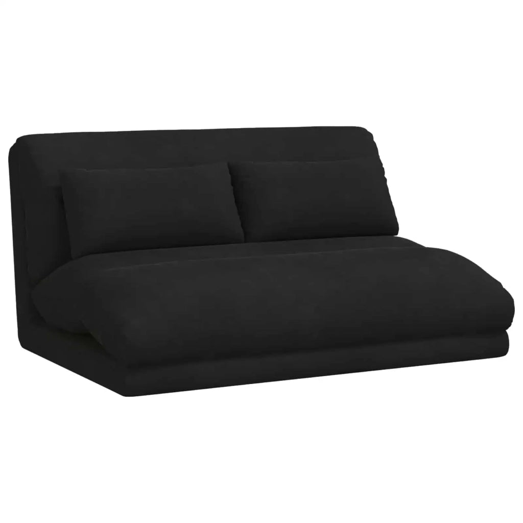 Sedia da Pavimento Nero 110 x 82 x 55 cm Velluto 42028215