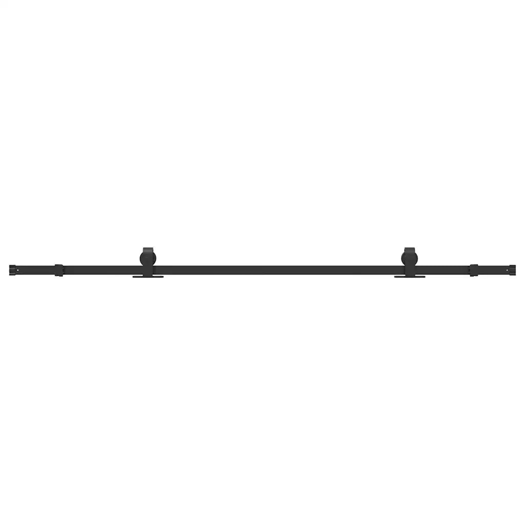 Kit di Binari per Porte Scorrevoli 213 cm Acciaio Nero CFW2842214