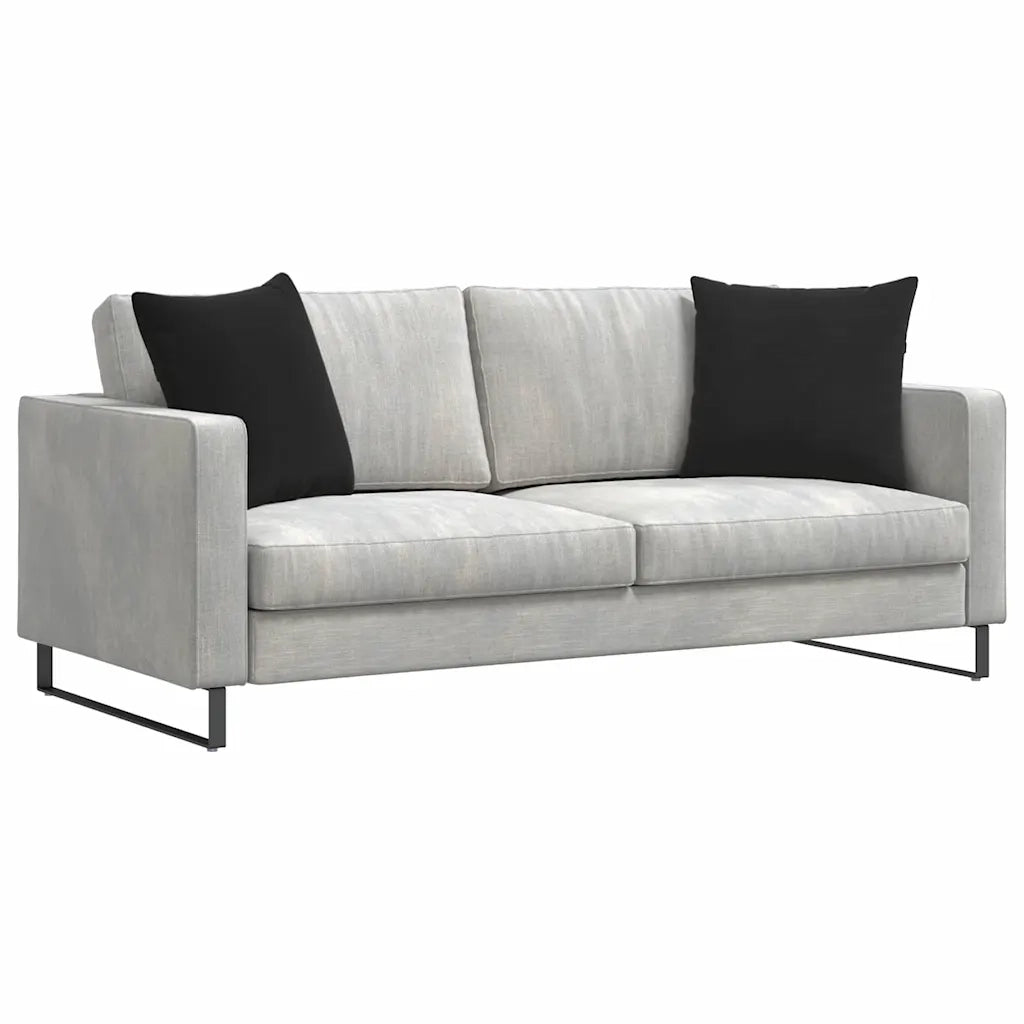 Cuscini da Divano 2 pz-Set di 2 Cuscini per Sofa Nero 50 x 50 cm Tessuto in Cords