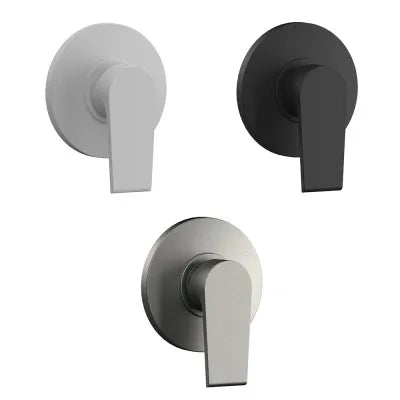Miscelatore doccia incasso Mariani serie Artic in ottone nero opaco