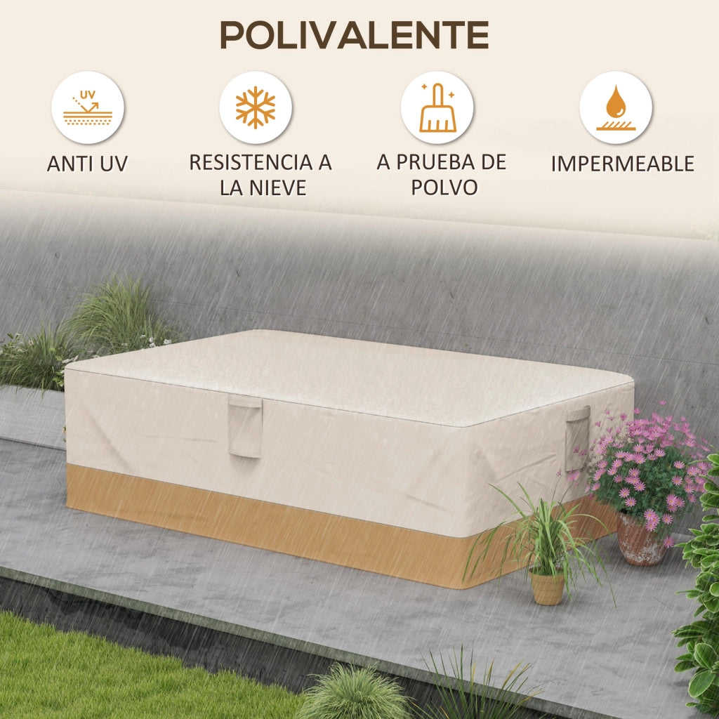 Copertura Protettiva per Mobili da Giardino ¨C Minimal ¨C Beige 275x208x78