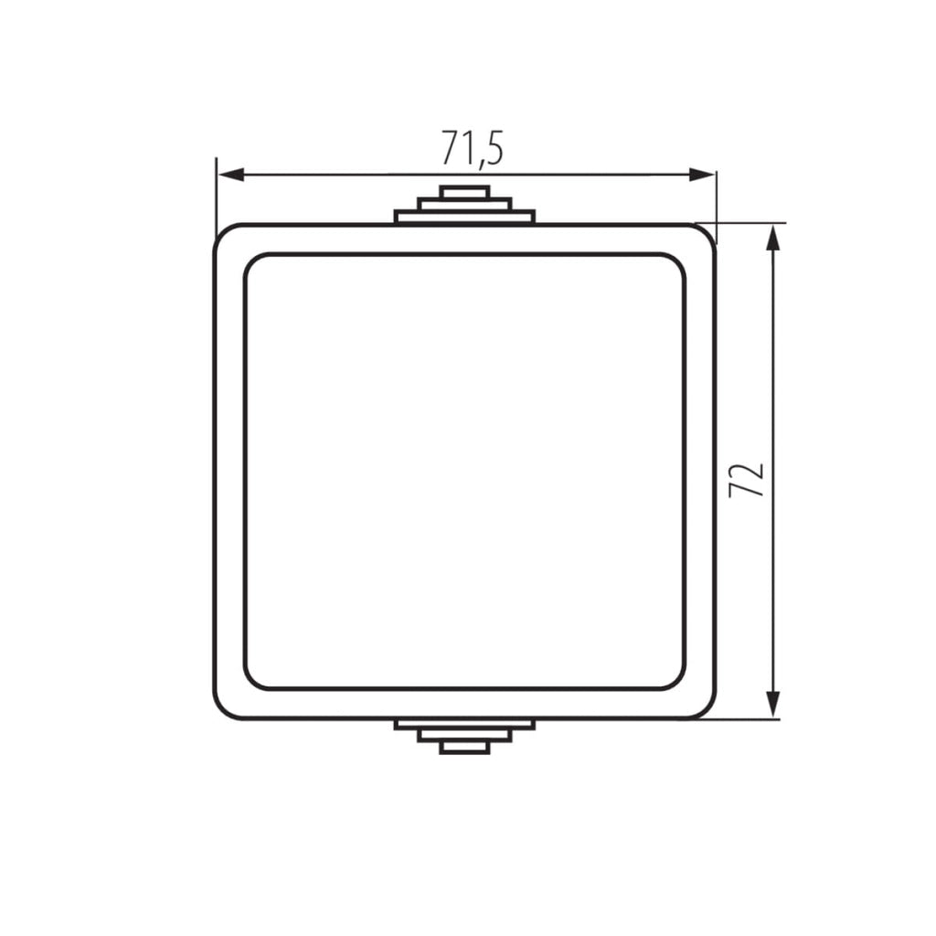 Interruttore a pulsante bianco IP54 Kanlux TEKNO 33498