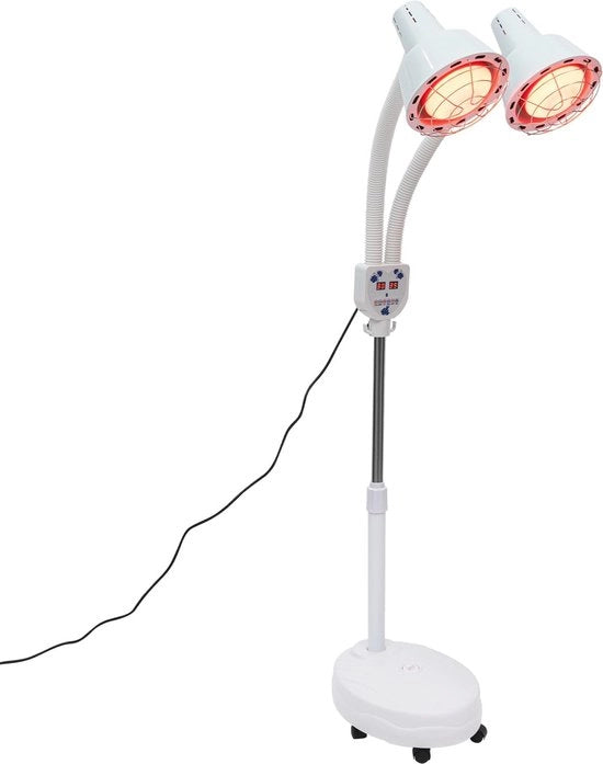 Lampada a Infrarossi con Comando a Distanza - 275W Lampada Terapeutica Regolabile per Relax e Recupero