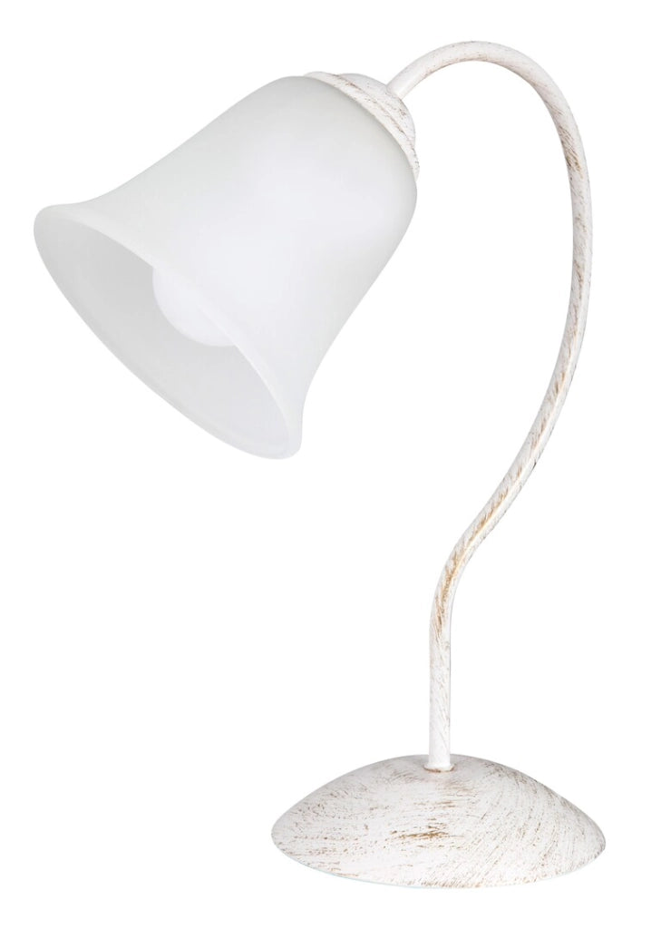 Lampada da tavolo retro bianco antico E27 Rabalux 7260