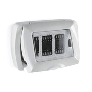 Placca autoportante IP55 3 mod Life