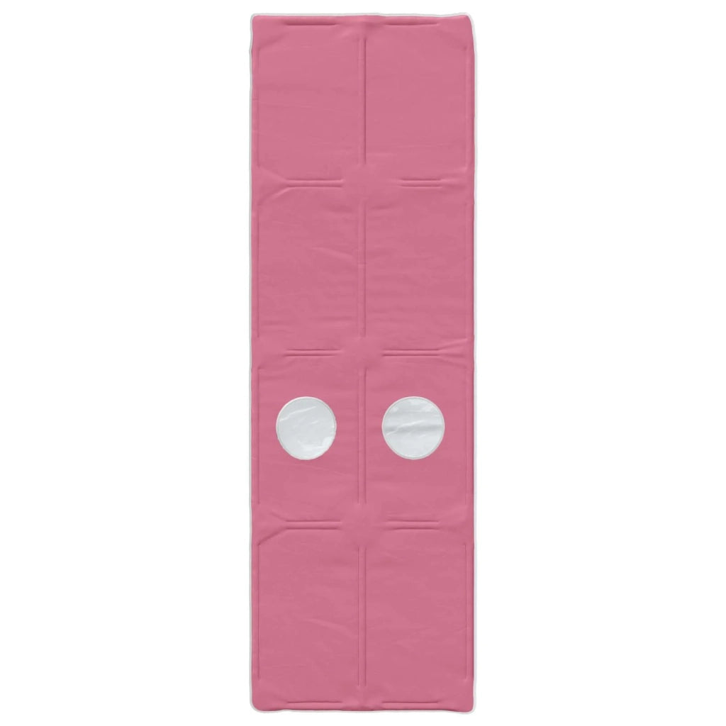 Letto con Tunnel 3 pz Bianco e Rosa Legno ingegnerizzato 3423668