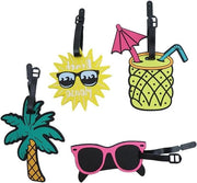 Set di etichette per bagagli da 4 - Etichette durature per valigie - Accessori da viaggio