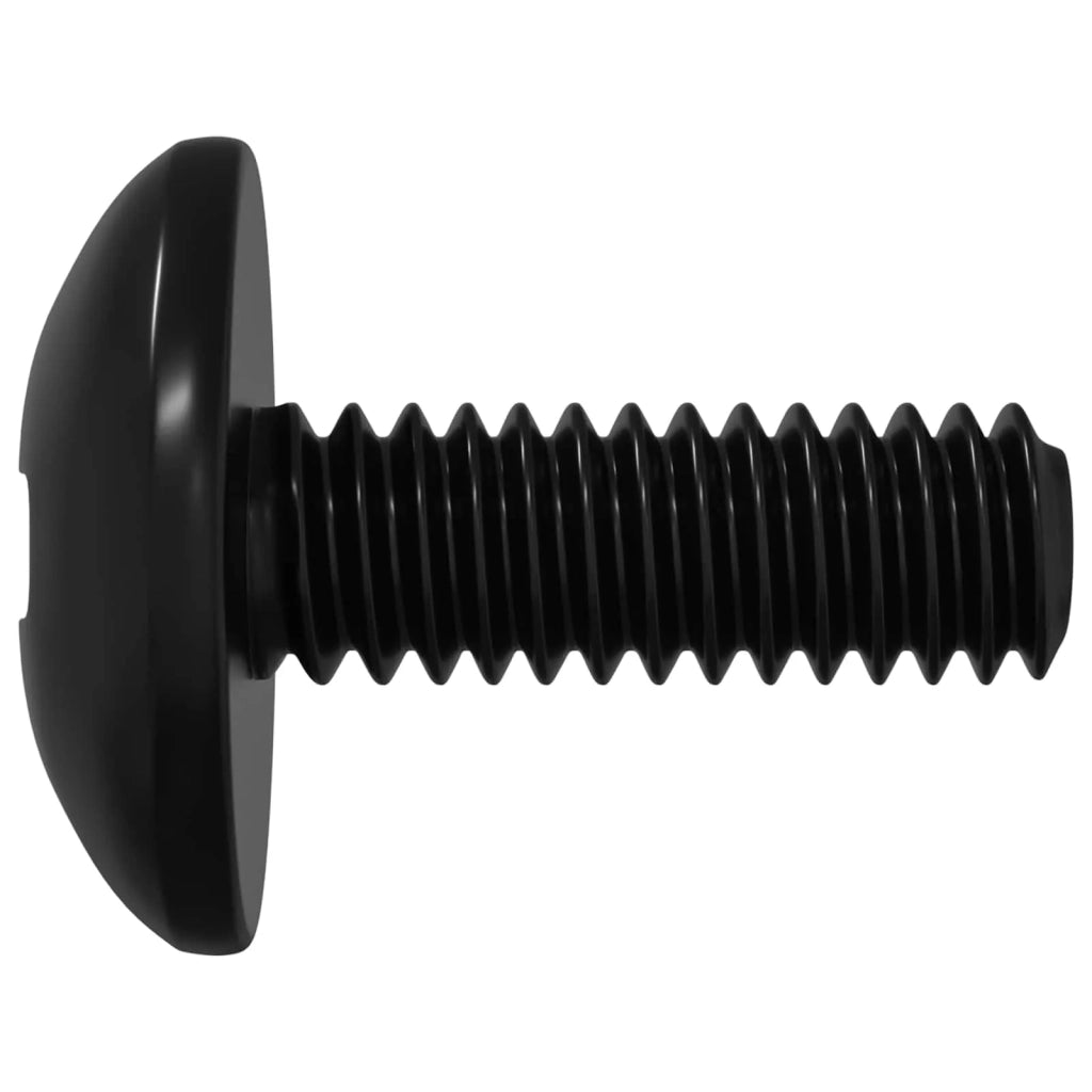 Viti a manica 8182 pcs Nero M4 x 10 mm Ferro