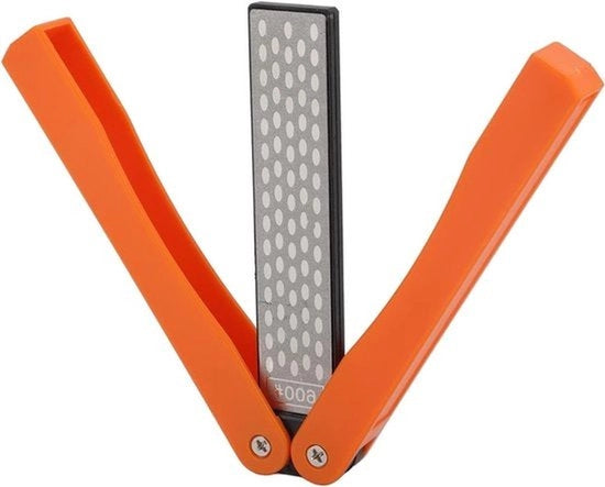 Sfoglia Diamant - Accessorio Cucina - Diamant Acciaio Inossidabile - Professionale - Sfoglia Doppia Faccia - Cucina e Barca - Arancione.