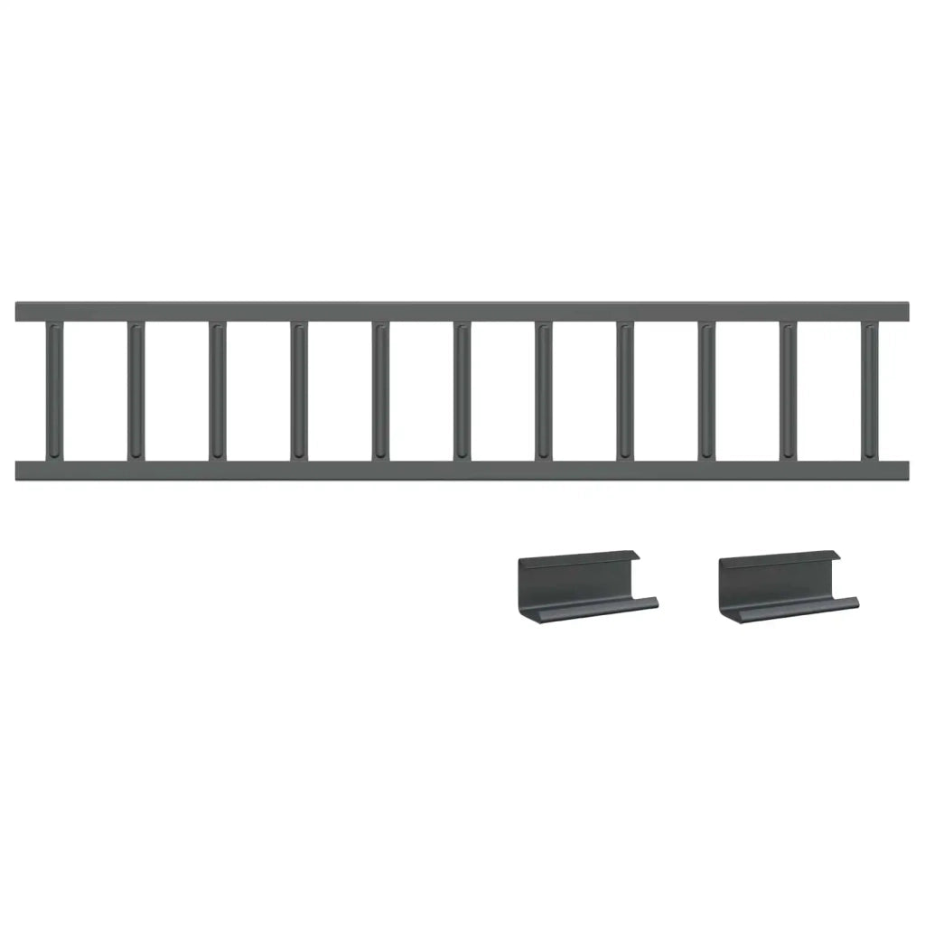 Guardia per neve sul tetto Antracite 1200 x 2,5 x 20 cm Acciaio 42028455