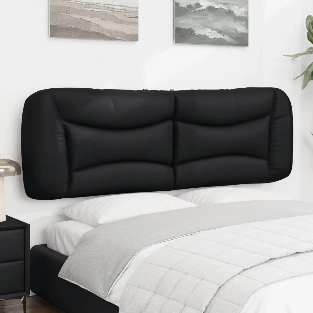 Cuscino Testiera Hvar Nero 160 cm in Similpelle 374595