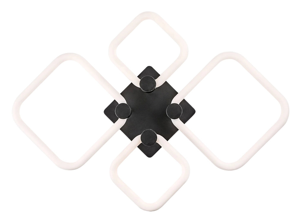 Plafoniera LED Rabalux Sotiris 47W nera dimmerabile telecomando