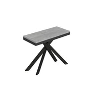 Consolle allungabile 90x40/196 cm Sakuro Small Evolution Cemento gambe antracite