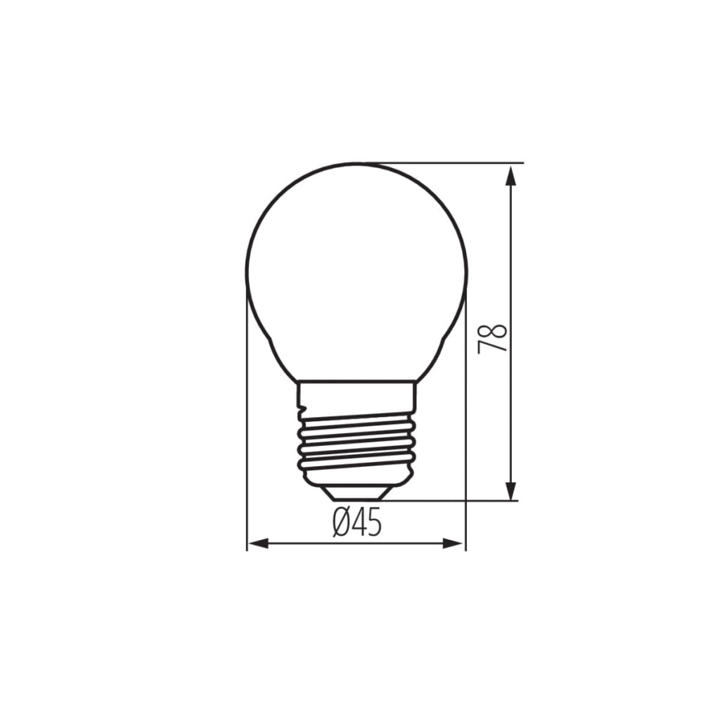 Lampadina LED Filament E27 4,5W 4000K 470lm Kanlux
