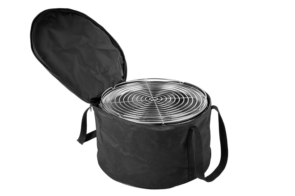 Barbecue a Carbonella Ø41x25 cm Smile in Acciaio Rosso