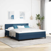 Letto a molle con materasso con led Blu 180 x 200 cm Tessuto 3342155