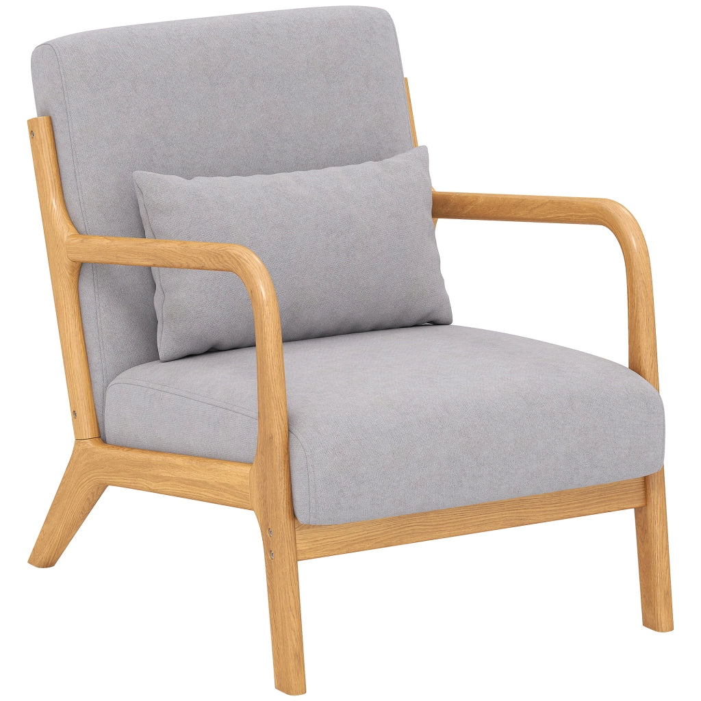 Poltrona relax lounge ¨C Xylo ¨C velluto grigio con cuscini e braccioli