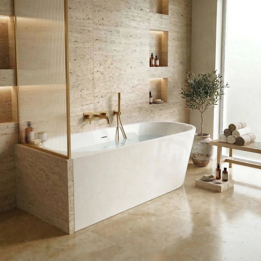 Vasca Bagno Sydney Bellanto Sinistra 160cm Copritappo nero
