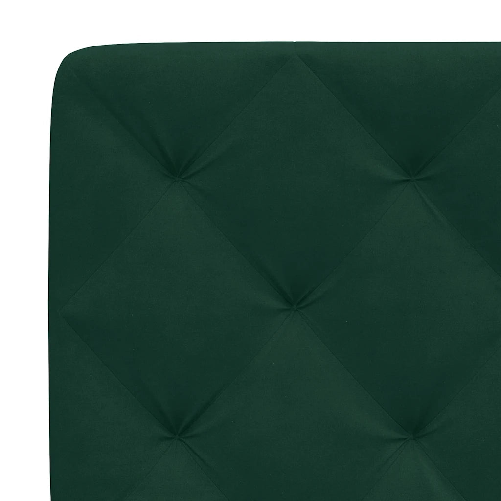 Cuscino Testiera-Cuscino per Testiera Verde Scuro 80 cm in Velluto
