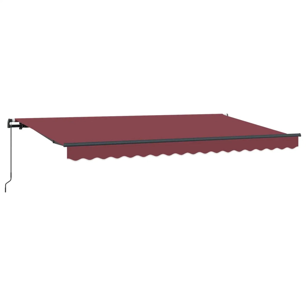 Tenda Retrattile Borgogna 400 x 200 cm Tessuto 3329814