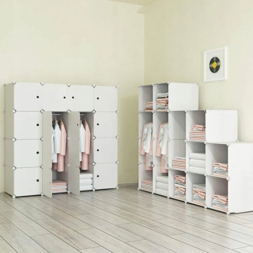 Armadio Modulare 147x147x37 cm Perfetto per Vestiti e Accessori