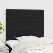 Testiera-Testata-Testiera Decorativa Nera 100x5x118/128 cm Tessuto 101079
