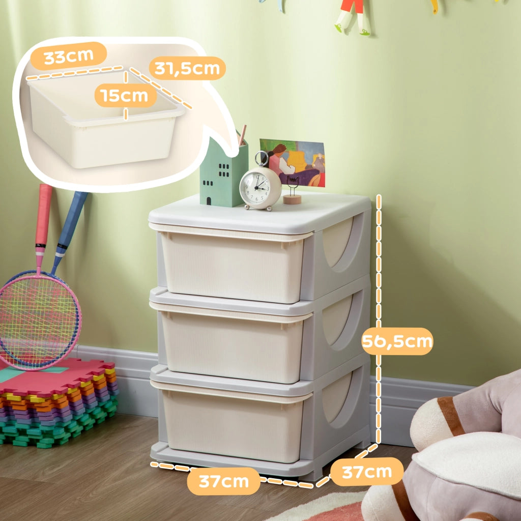 Casetta per giocattoli ¨C Minimal ¨C crema 37x37x56.5 cm