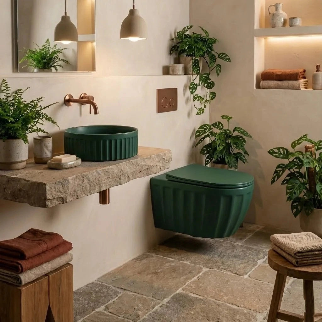 Lavabo Da Appoggio Rea Duo Matcha Matt