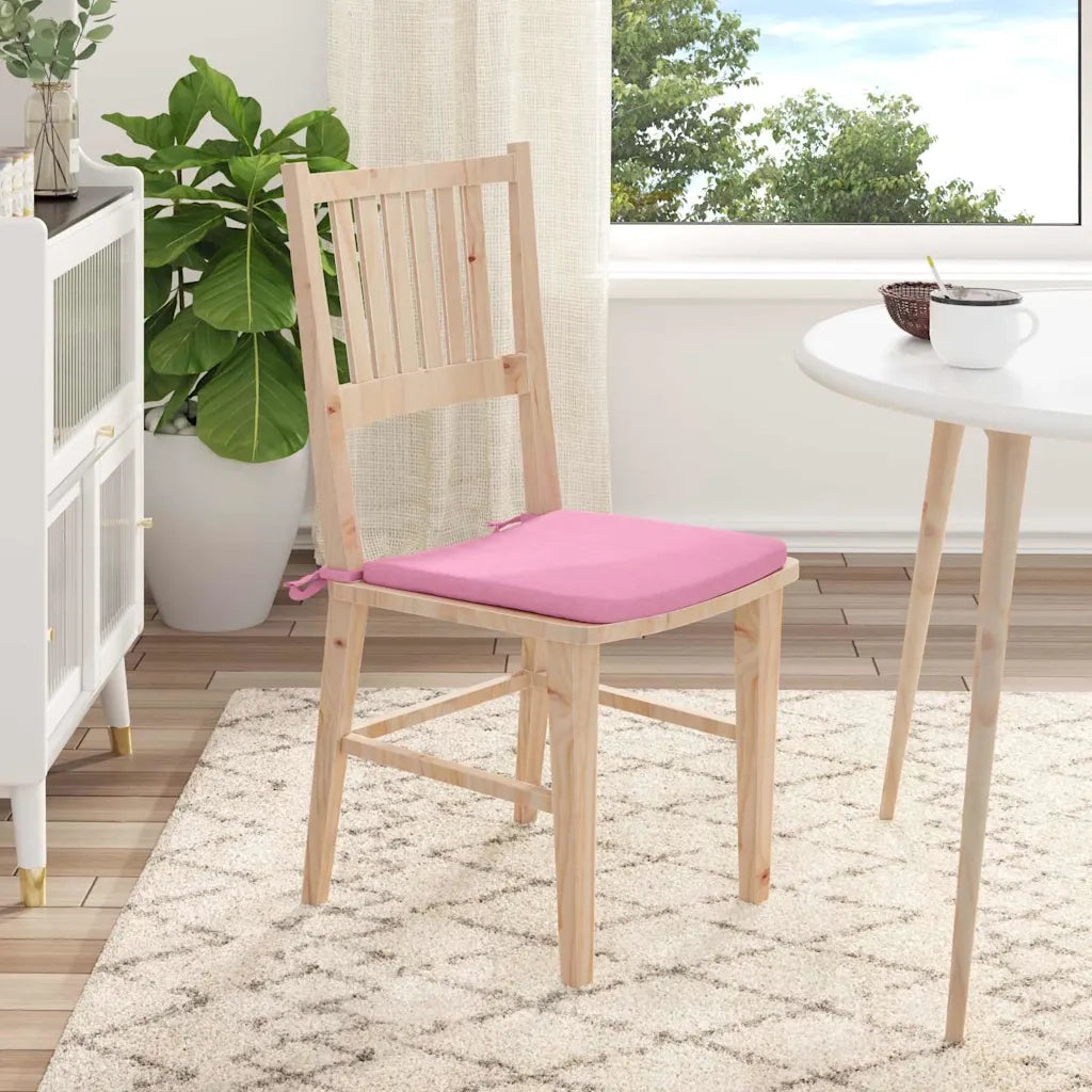 Cuscini per Seduta 4 pcs Rosa 40 x 40 x 3 cm Tessuto 42015204
