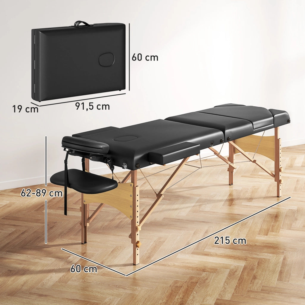 Letto singolo in legno con testiera imbottita e braccioli ¨C Minimal ¨C 215x60x62-89 cm nero