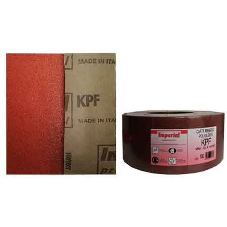 CARTA ABRASIVA 'KPF' Grana 40 - rotolo mm 115x50 mt - 50 metrilineari- IMPERIAL ABRASIVI