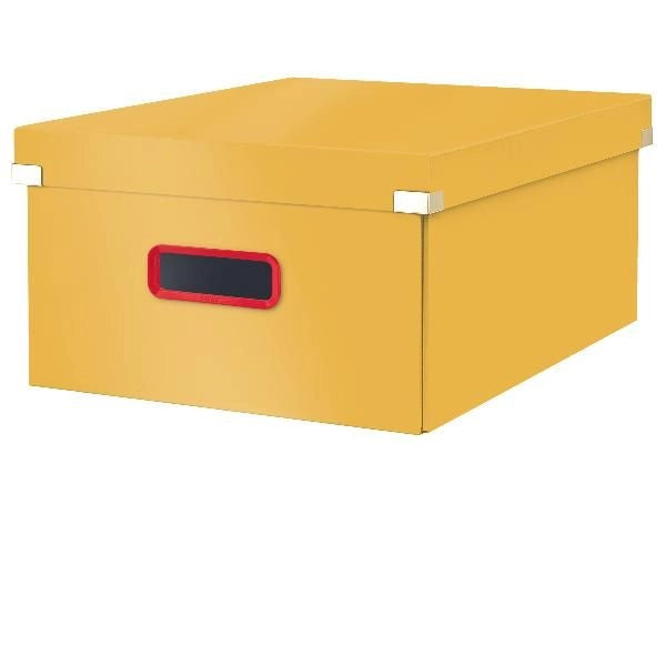 Leitz click & store armadietto portaoggetti rettangolare faesite, polipropilene (pp) giallo - 53490019